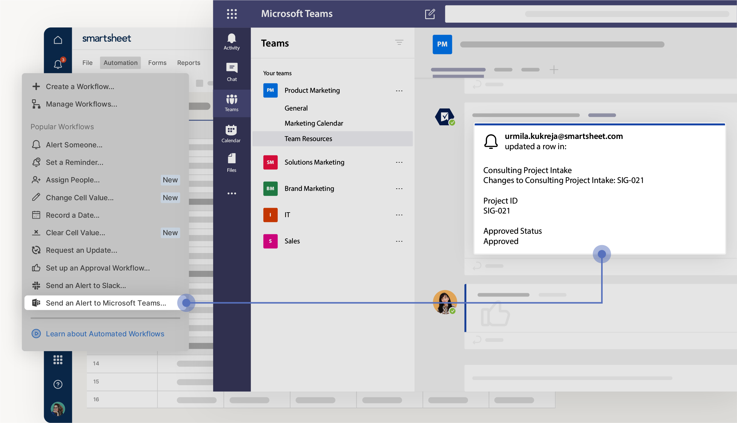 Send an Alert to Microsoft Teams Workflow