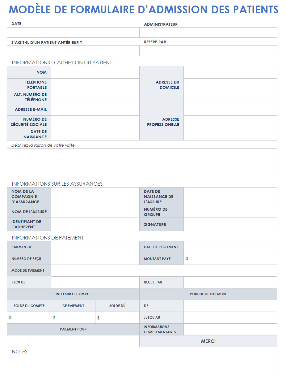 Formulaire d'information client simple