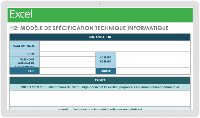 Modèle de spécification technique informatique