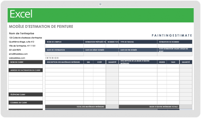 Estimation Peinture